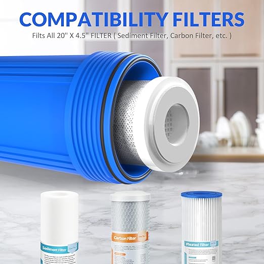SimPure Whole House Water Filter Housing, Pre-Filtration System - Image 5