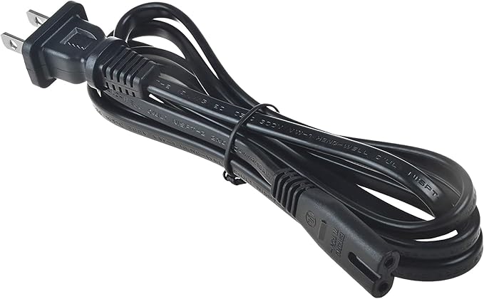 5ft 2-Prong AC Power Cable Cord by PKPOWER
