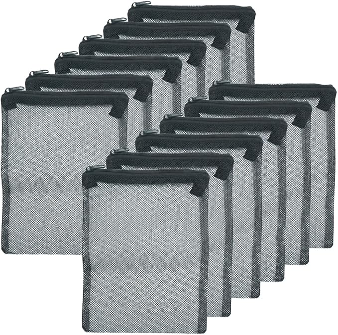 12 Pcs Reusable Zipper Filter Media Bags by WelcometotheTEXNINC