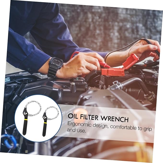 2pcs Adjustable Oil Filter Wrench Tool - Image 4