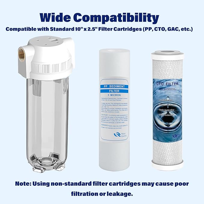 Whole House/RV Water Filter Housing Clear, Maple Syrup RO System, 3/4" NPT - Image 7