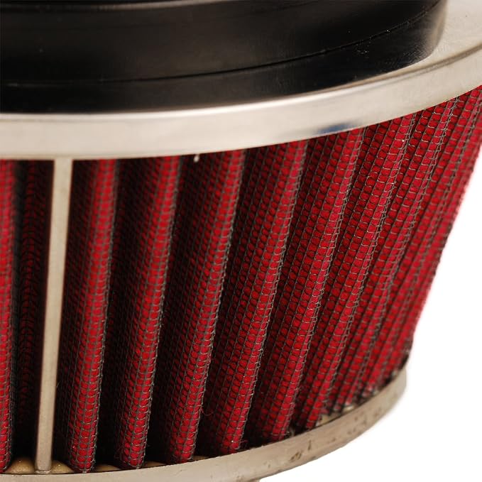 HIFROM 8161 Universal Clamp-On Air Filter Black Small Round Reverse Tapered fit - Image 6