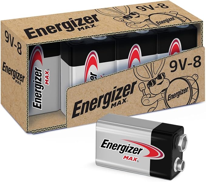 Energizer MAX 9V Batteries, 9 Volt Alkaline Batteries by Energizer