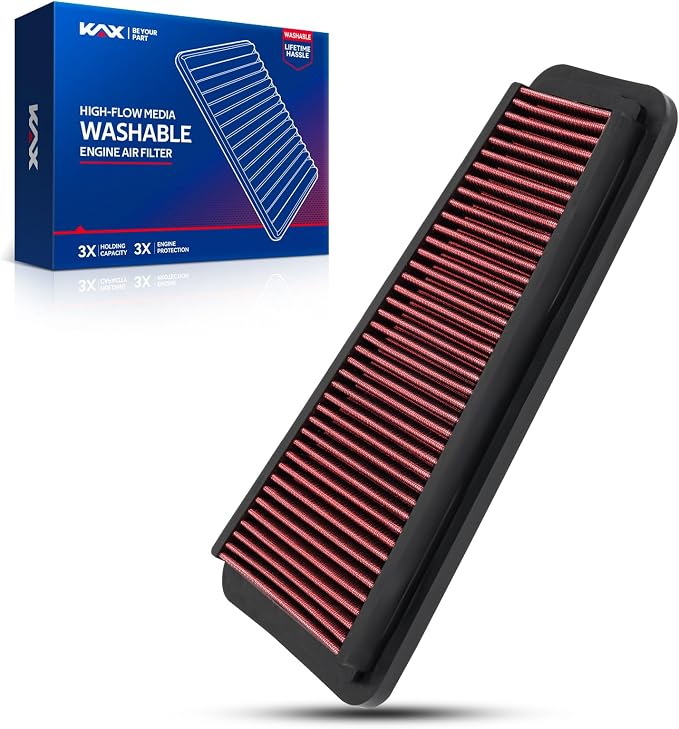 KAX Premium Washable Engine Air Filter, 33-2281 Replacement by KAX