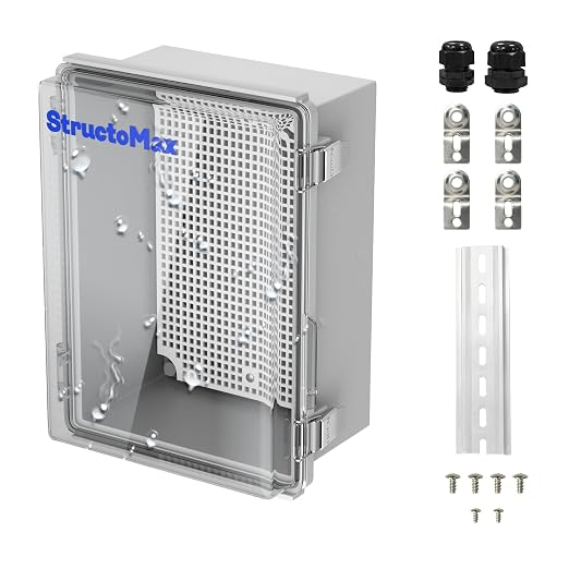Outdoor Electrical Junction Box | IP67 Waterproof | Resistant ABS Material by StructoMax