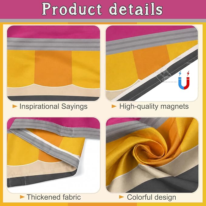 6Pcs Classroom Light Covers for Fluorescent Lights, Magnetic 2x4 FT Ceiling - Image 3