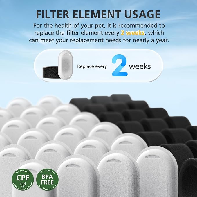 50 Pack Cat Water Fountain Filters - Image 6