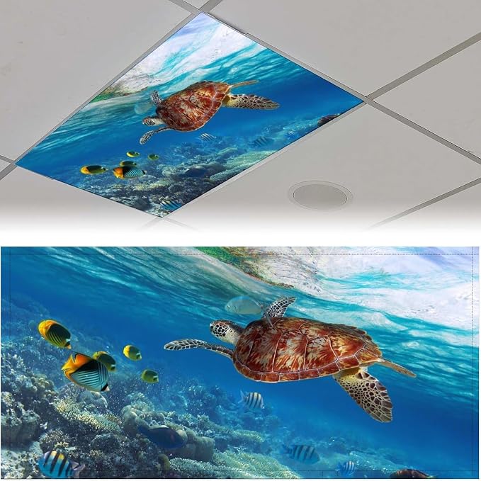 2PCS Sea Turtle Magnetic Fluorescent Light Covers - Image 8