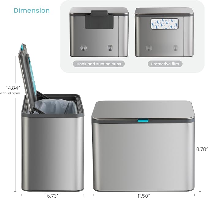 Home Zone Living Kitchen Compost Bin - Image 7