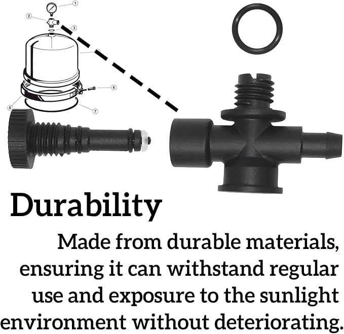 DEX2400S Air Relief Valve and Gauge Adapter Assembly Compatible - Image 2