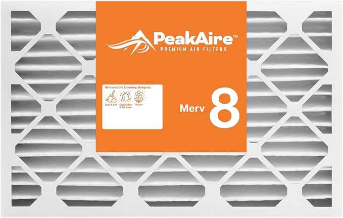 Merv 8 Basic 16" x 25" x 4" Air Filter by PeakaireFIlters