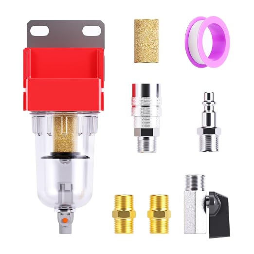 TAILONZ PNEUMATIC 1/4 inch NPT 150 PSI Air Line Filter by TAILONZPNEUMATIC