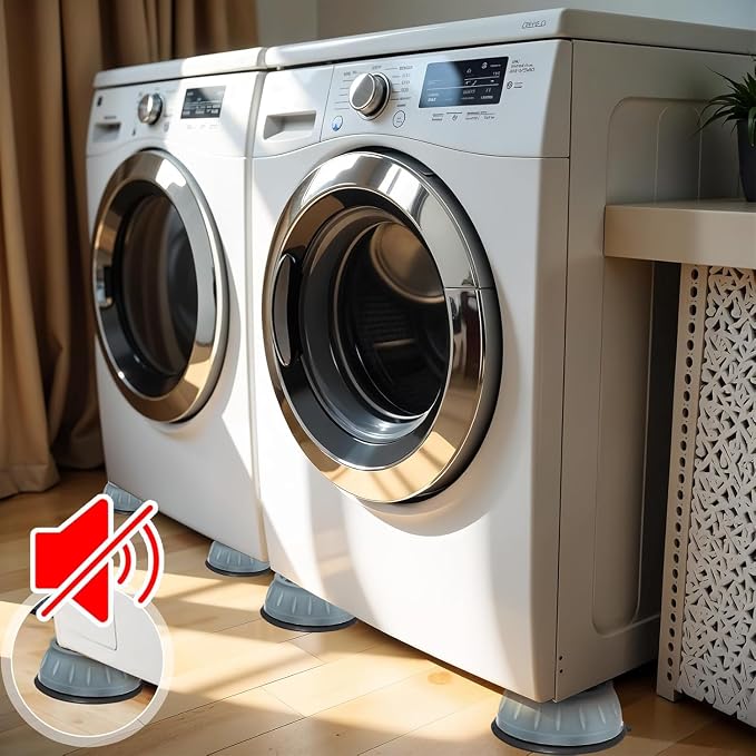 4 Pack Anti-Vibration Pads for Washing Machine and Dryer - Image 4