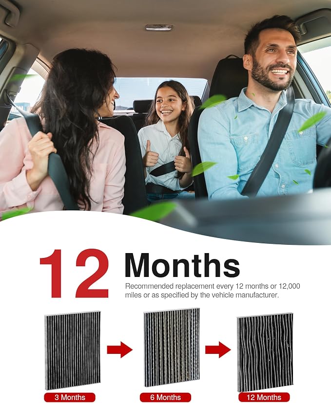 Puroma Cabin Air Filter with Activated Carbon, Replacement - Image 5