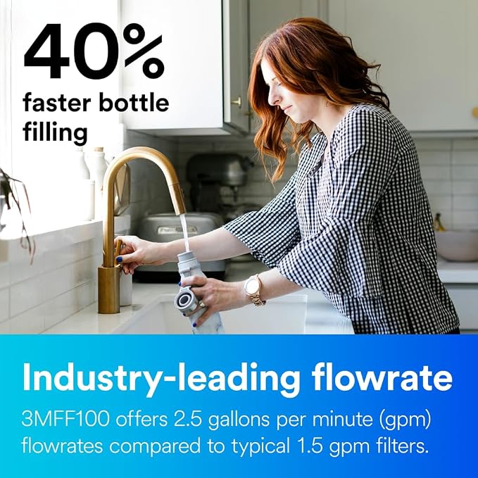 3M Aqua-Pure 3M FF100 Under Sink Drinking and Cooking Water Filter System - Image 2