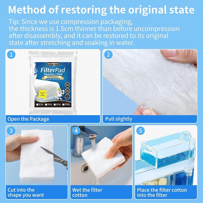 Aquarium Filter Floss Fish Tank Filter Media Aquarium Filter Pad - Image 5