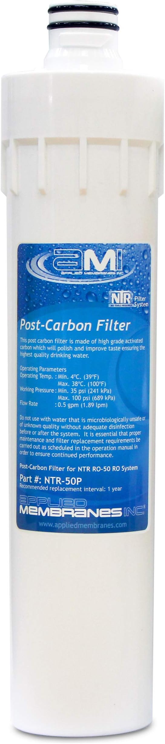 Carbon Polishing Filter for Applied Membranes NTR RO System | NTR-50P by AppliedMembranesInc