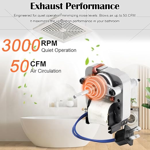 BP27 Fan Motor Replacement for Nutone Broan Model 678, S97012038 for Broan - Image 7