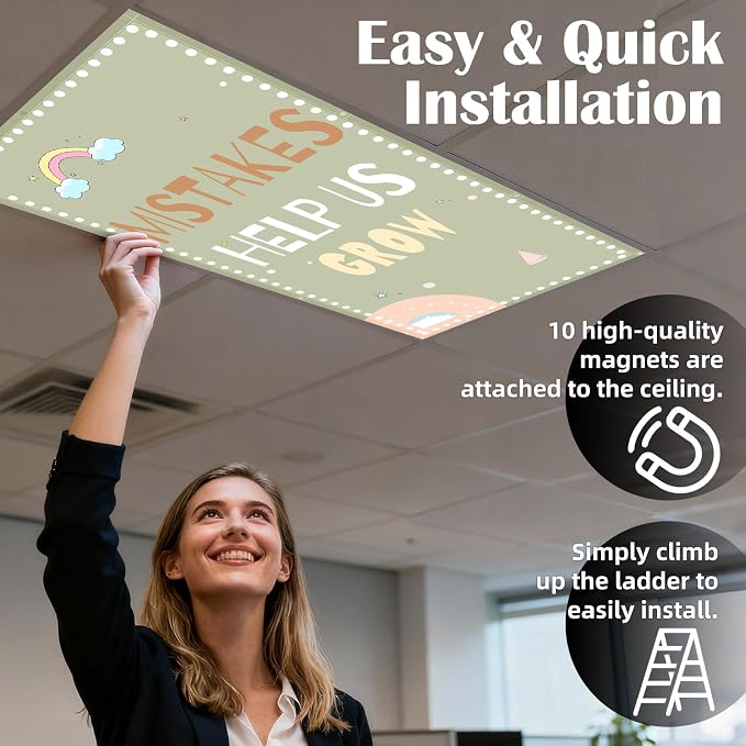 Fluorescent Light Covers -1PCS 4x2 Feet Classroom Covers - Image 3