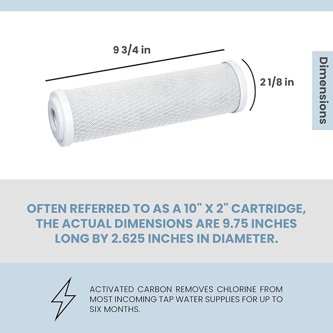 Aquatic Life 10-Inch Pre Carbon Block Replacement Filter Cartridge - Image 3