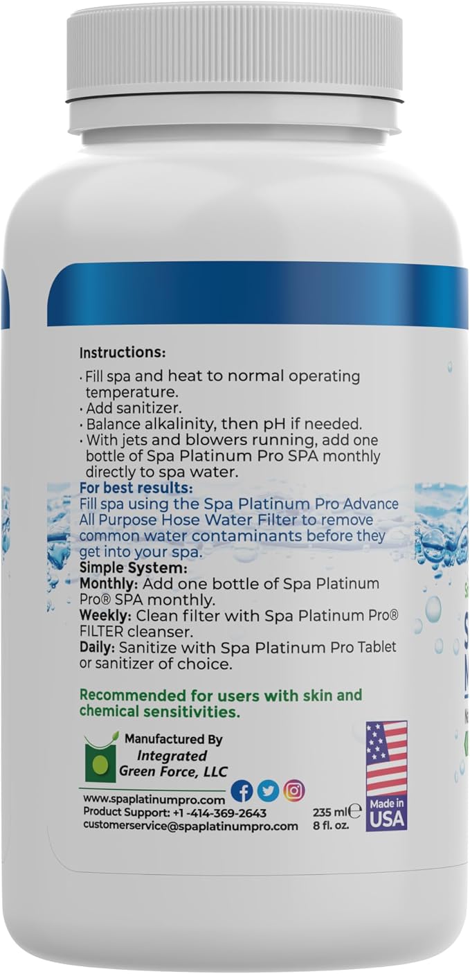 Spa Platinum Pro Hot Tub Water Clarifier, Spa Water Clarifier - Image 6