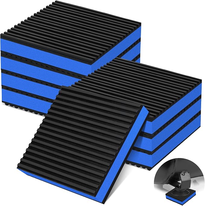 8 Pack Anti Vibration Pads for Washing Machine 4"x4"x7/8", Sound Isolation by phepetroll