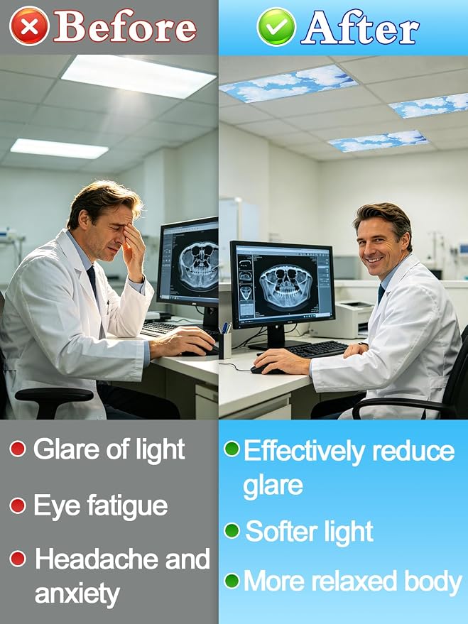 Fluorescent Light Covers with 10 Strong Magnets - Image 3