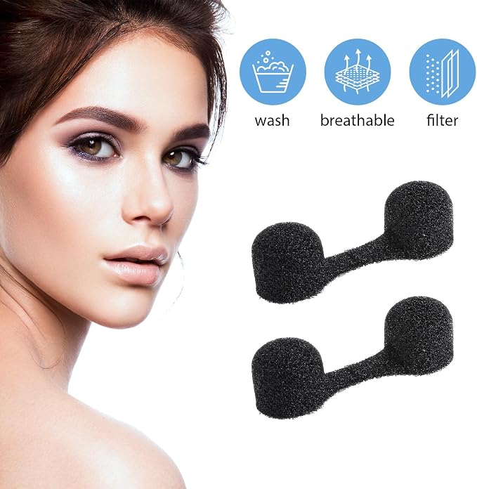 150 Pieces Nose Plug Filter Disposable Nose Dust Filters Bulk Sponge Nostril - Image 4