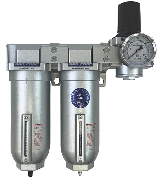 3/4" NPT Industrial Moisture Removing Particulate Filter Water Separator and Oil - Image 3
