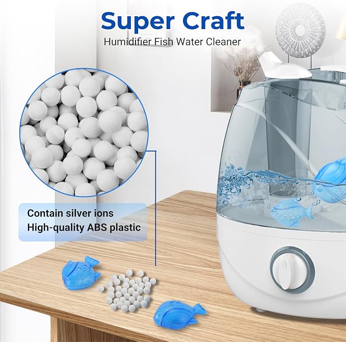 Funmit Humidifier Cleaning Fish, 12 Pack Humidifier Cleaner - Image 2