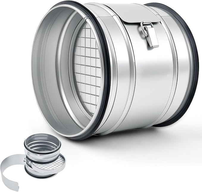 LEIFIDE 6" Inch Inline Round Duct Filter G4 Class Filtration Purifier System by LEIFIDE
