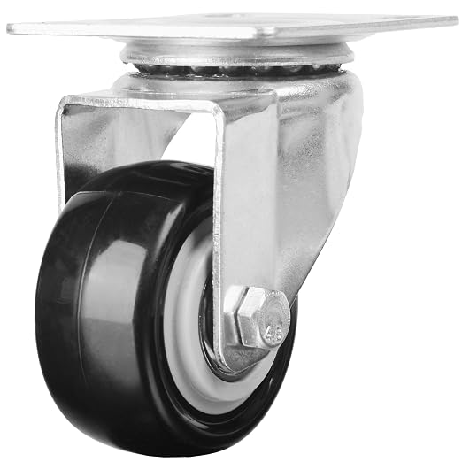 Finnhomy Swivel Casters Wheels Set of 4 Heavy Duty Plate Casters 2 Inch Premium - Image 6