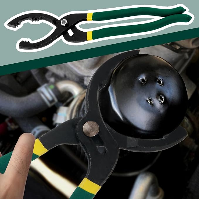12" Adjustable Oil Filter Pliers, Car Oils Filters Removal Tool - Image 7