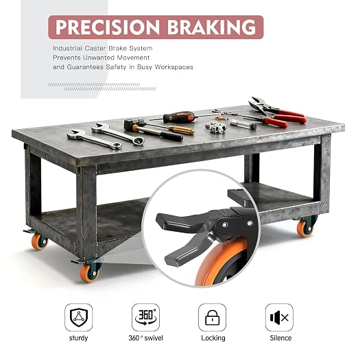 3 Inch Heavy Duty Caster Wheels, Industrial Casters Set of 4 Load 1200lbs - Image 3