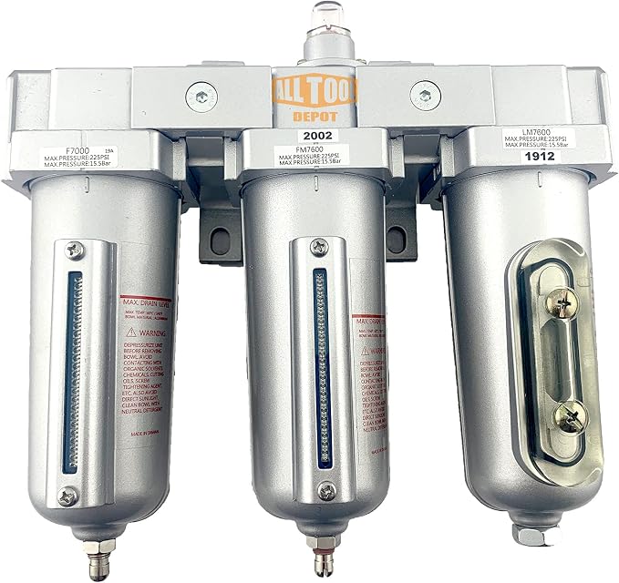 1/2" NPT HEAVY DUTY Industrial Grade 3 Stages Filter Coalescing Desiccant Dryer by AllToolDepot