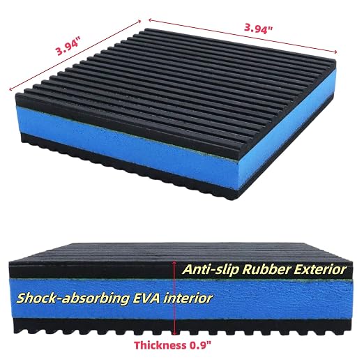 Heavy Duty Anti Vibration Pads 4Pcs, 4x4 Inch EVA Rubber Isolation Mats - Image 2