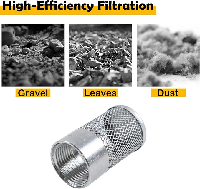 Dia Hose Inlet Suction Strainer Filter, Stainless Steel Water Pump Filter - Image 4
