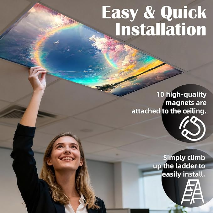 ANGSYLTH 4 Pcs Fluorescent Light Covers - Image 4