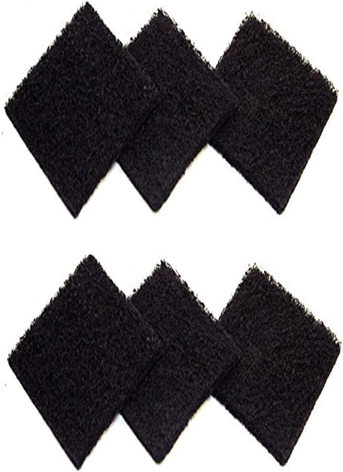 6 Pack Activated Carbon Compost Caddy Filters Kitchen Compost Collector by CompleteFiltrationServices