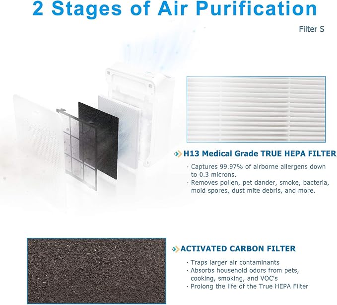 C545 True HEPA Replacement Filter S, Made in Taiwan, Compatible - Image 2