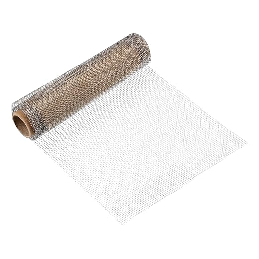 uxcell 8 Mesh 39" x 10" Woven Wire Mesh, 316 Stainless Steel Air Vent Filter by uxcell