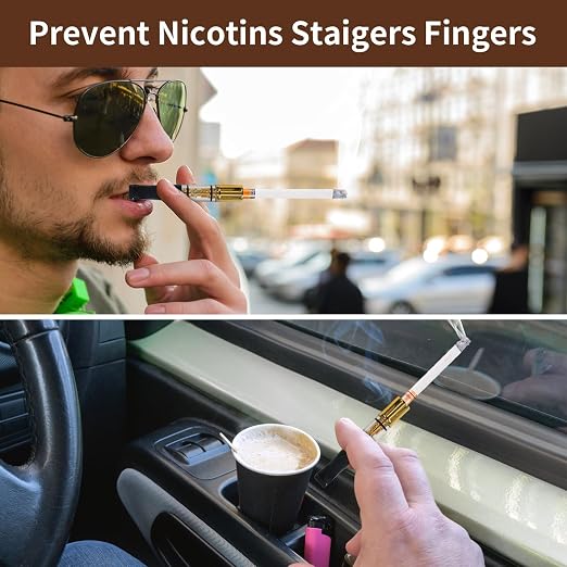 Cigarette Filters Gold Plating 10pcs Cigarette Holder Reusable Clean Tar - Image 6
