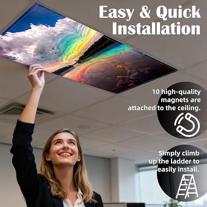 ANGSYLTH 4 Pcs Fluorescent Light Covers - Image 4