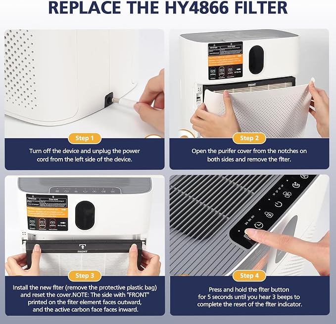 HY4866 Filters Compatible with MORENTO HY4866, WESTHEY HY4866, YIOU M1 Air - Image 8