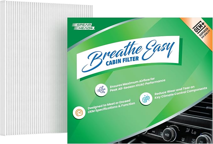 Spearhead OEM+ Particulate Breathe Easy Cabin Filter | Fits 2017-24 Pacifica by SPEARHEAD