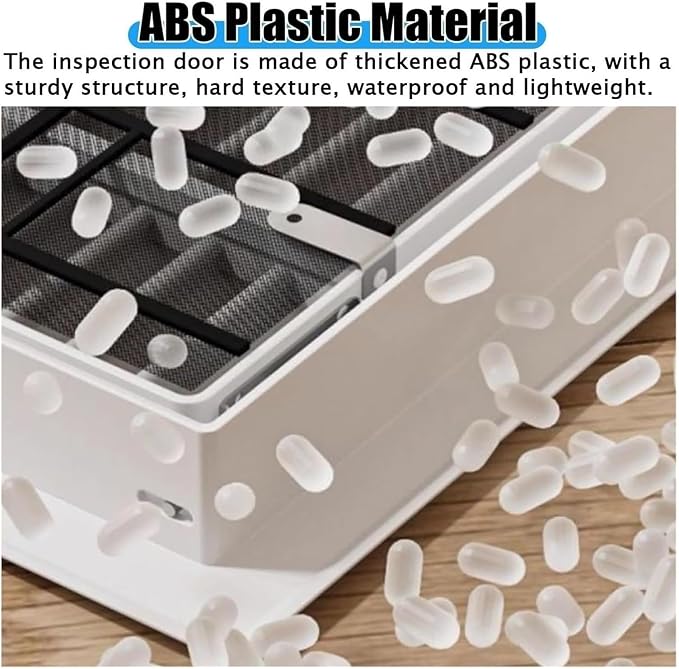 Drywall Access Panel with Aluminum Air Vent Cover, Removable Filter - Image 3
