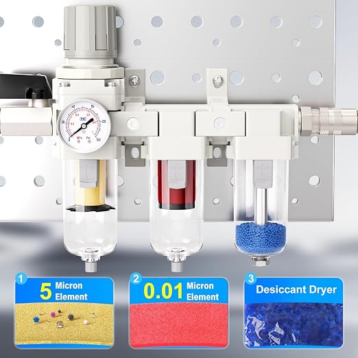 TAILONZ PNEUMATIC 0-150PSI 1/2 Inch NPT Grade 3 Stage Air Drying System - Image 4
