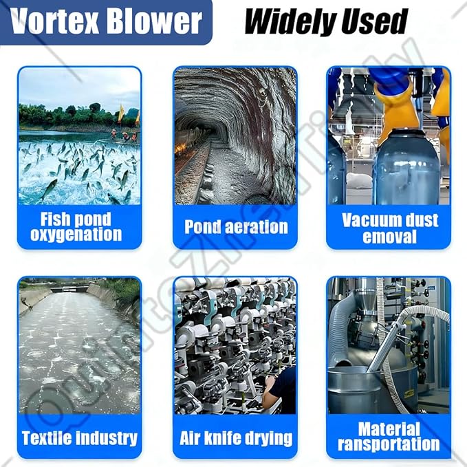Vortex Ring Regenerative Blower, Single Phase High-Pressure Industrial Vacuum - Image 8