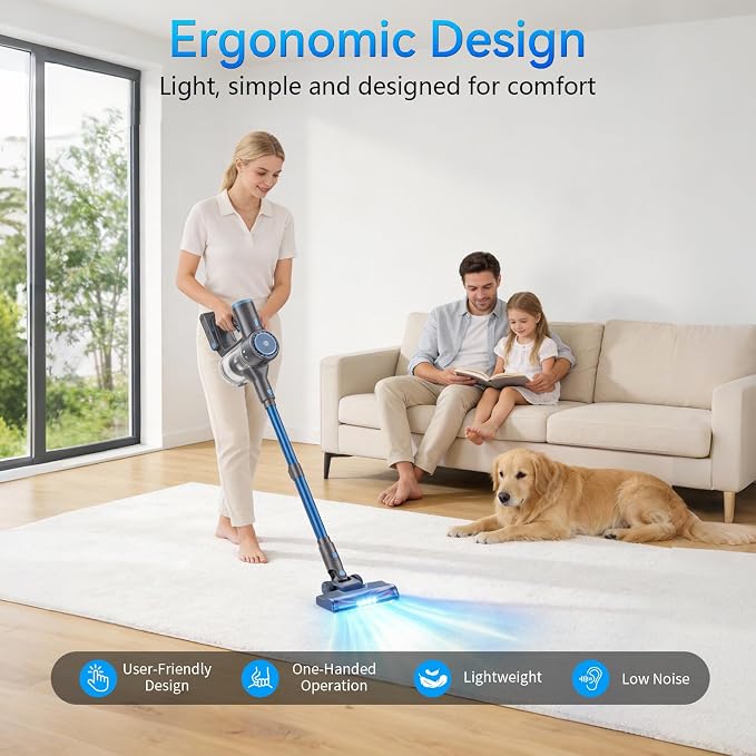 BlueEpic Cordless Vacuum Cleaner, Rechargeable - Image 7