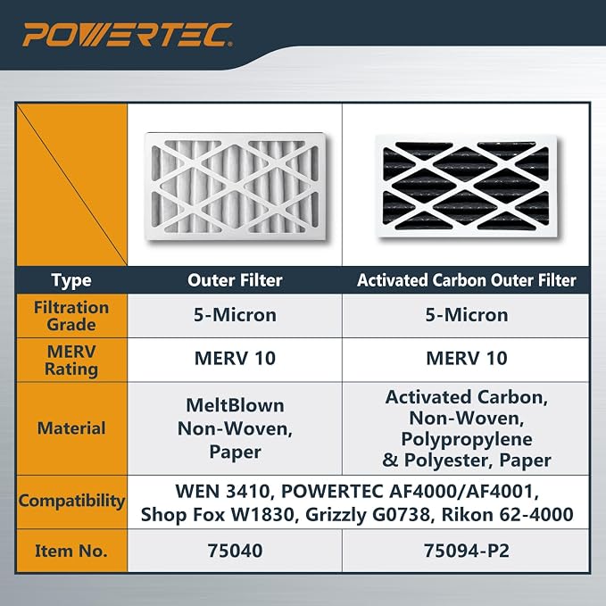POWERTEC 5 Micron Outer Air Filter - Image 8